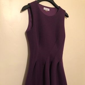 Calvin Klein Purple Swirl Dress
